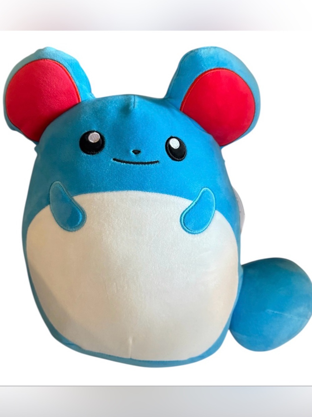 Pokemon Marill Blue and White Plush Mouse Toy - Soft Kids Plush 10"
